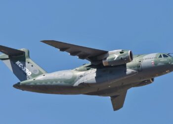 09/10/2023, Avião da Embraer KC 390. Foto: Marcos Corrêa/PR/Wikipedia